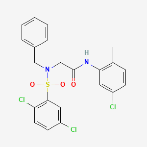 N~2~-benzyl-N-(5-chloro-2-methylphenyl)-N~2~-[(2,5-dichlorophenyl)sulfonyl]glycinamide