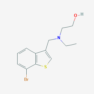 molecular formula C13H16BrNOS B371100 2-[[(7-Bromo-1-benzothien-3-yl)methyl](ethyl)amino]ethanol 