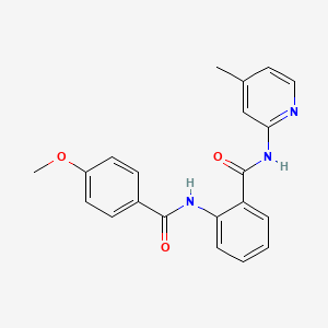 2-[(4-methoxybenzoyl)amino]-N-(4-methyl-2-pyridinyl)benzamide