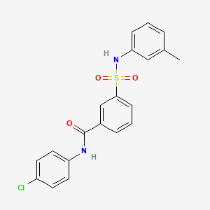 N-(4-chlorophenyl)-3-{[(3-methylphenyl)amino]sulfonyl}benzamide