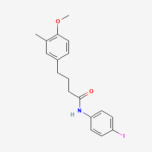 N-(4-iodophenyl)-4-(4-methoxy-3-methylphenyl)butanamide