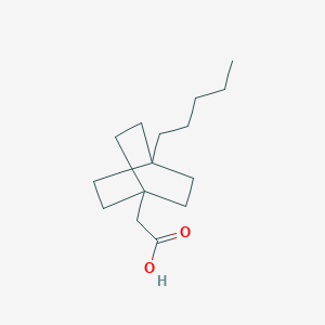 molecular formula C15H26O2 B371112 (4-Pentylbicyclo[2.2.2]oct-1-yl)acetic acid 