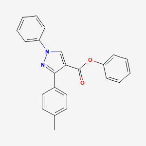 Phenyl 3-(4-methylphenyl)-1-phenylpyrazole-4-carboxylate