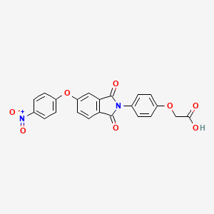 {4-[5-(4-nitrophenoxy)-1,3-dioxo-1,3-dihydro-2H-isoindol-2-yl]phenoxy}acetic acid