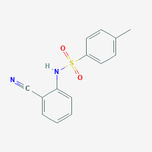 molecular formula C14H12N2O2S B371120 N-(2-Cyanophenyl)-4-methylbenzenesulfonamide 