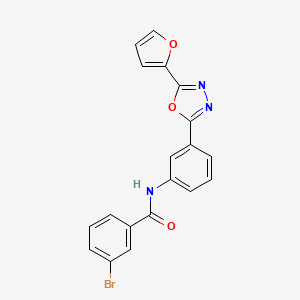 3-bromo-N-{3-[5-(2-furyl)-1,3,4-oxadiazol-2-yl]phenyl}benzamide