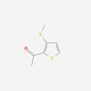 molecular formula C7H8OS2 B371127 1-[3-(Methylsulfanyl)-2-thienyl]ethanone 