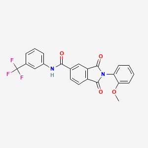 2-(2-methoxyphenyl)-1,3-dioxo-N-[3-(trifluoromethyl)phenyl]-5-isoindolinecarboxamide