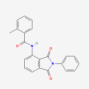 N-(1,3-dioxo-2-phenyl-2,3-dihydro-1H-isoindol-4-yl)-2-methylbenzamide