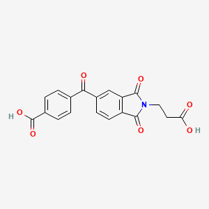 4-{[2-(2-carboxyethyl)-1,3-dioxo-2,3-dihydro-1H-isoindol-5-yl]carbonyl}benzoic acid