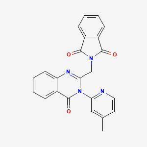 2-{[3-(4-methyl-2-pyridinyl)-4-oxo-3,4-dihydro-2-quinazolinyl]methyl}-1H-isoindole-1,3(2H)-dione