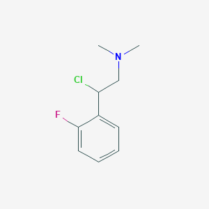 molecular formula C10H13ClFN B371136 2-chloro-2-(2-fluorophenyl)-N,N-dimethylethanamine 