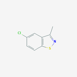 molecular formula C8H6ClNS B371138 5-Chloro-3-methyl-1,2-benzothiazole CAS No. 73437-05-5