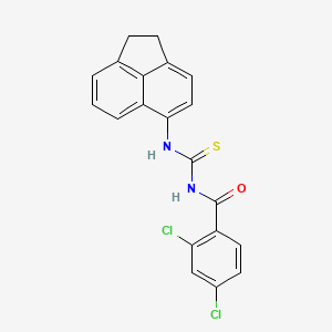 2,4-dichloro-N-(1,2-dihydroacenaphthylen-5-ylcarbamothioyl)benzamide