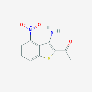 1-{3-Amino-4-nitro-1-benzothien-2-yl}ethanone