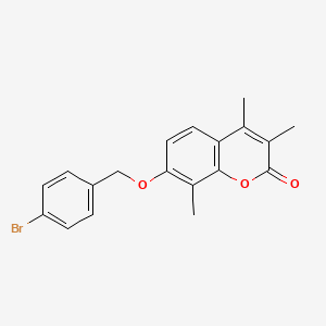 7-[(4-BROMOPHENYL)METHOXY]-3,4,8-TRIMETHYL-2H-CHROMEN-2-ONE