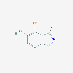 molecular formula C8H6BrNOS B371143 4-Bromo-3-methyl-1,2-benzothiazol-5-ol 