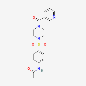 N~1~-(4-{[4-(3-PYRIDYLCARBONYL)PIPERAZINO]SULFONYL}PHENYL)ACETAMIDE