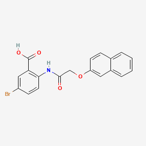 5-BROMO-2-{[2-(2-NAPHTHYLOXY)ACETYL]AMINO}BENZOIC ACID