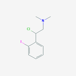 molecular formula C10H13ClIN B371144 2-chloro-2-(2-iodophenyl)-N,N-dimethylethanamine 