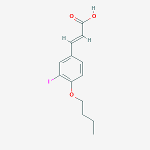 3-(4-Butoxy-3-iodophenyl)acrylic acid