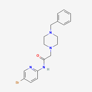 molecular formula C18H21BrN4O B3711464 2-(4-benzylpiperazin-1-yl)-N-(5-bromopyridin-2-yl)acetamide 