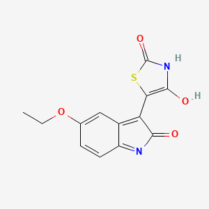 5-(5-ethoxy-2-oxo-1,2-dihydro-3H-indol-3-ylidene)-1,3-thiazolidine-2,4-dione