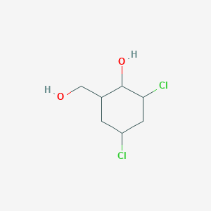 molecular formula C7H12Cl2O2 B371148 2,4-Dichloro-6-(hydroxymethyl)cyclohexanol 