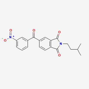 2-(3-methylbutyl)-5-(3-nitrobenzoyl)-1H-isoindole-1,3(2H)-dione