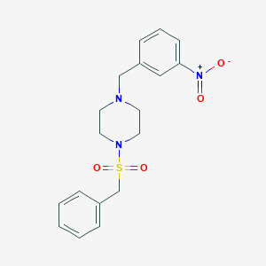 1-(benzylsulfonyl)-4-(3-nitrobenzyl)piperazine