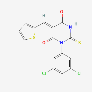 1-(3,5-dichlorophenyl)-5-(2-thienylmethylene)-2-thioxodihydro-4,6(1H,5H)-pyrimidinedione