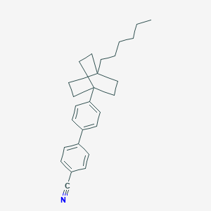 molecular formula C27H33N B371154 4'-(4-Hexylbicyclo[2.2.2]oct-1-yl)[1,1'-biphenyl]-4-carbonitrile 