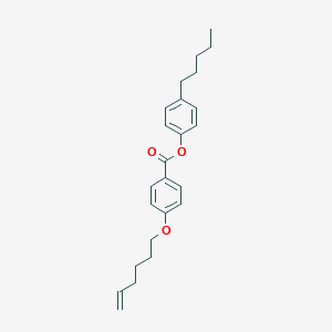 molecular formula C24H30O3 B371157 4-Pentylphenyl 4-(5-hexenyloxy)benzoate 