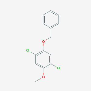 molecular formula C14H12Cl2O2 B371159 1-(Benzyloxy)-2,5-dichloro-4-methoxybenzene 