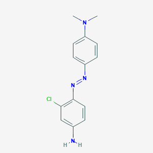 molecular formula C14H15ClN4 B371160 N-{4-[(4-amino-2-chlorophenyl)diazenyl]phenyl}-N,N-dimethylamine 