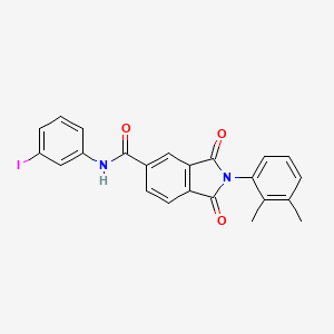 2-(2,3-dimethylphenyl)-N-(3-iodophenyl)-1,3-dioxo-5-isoindolinecarboxamide