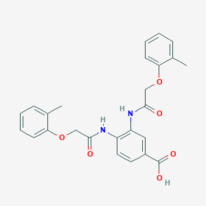 3,4-BIS[2-(2-METHYLPHENOXY)ACETAMIDO]BENZOIC ACID