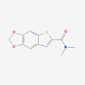 molecular formula C12H11NO3S B371167 N,N-dimethylthieno[2,3-f][1,3]benzodioxole-6-carboxamide 