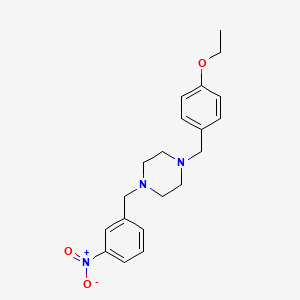 molecular formula C20H25N3O3 B3711676 1-(4-ethoxybenzyl)-4-(3-nitrobenzyl)piperazine 