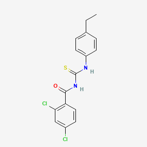 2,4-dichloro-N-[(4-ethylphenyl)carbamothioyl]benzamide