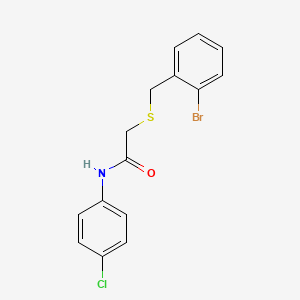 2-[(2-bromobenzyl)thio]-N-(4-chlorophenyl)acetamide