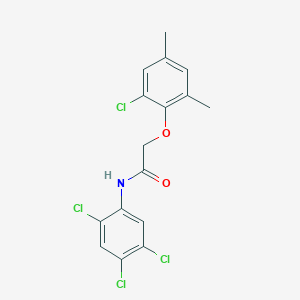 molecular formula C16H13Cl4NO2 B3711718 2-(2-chloro-4,6-dimethylphenoxy)-N-(2,4,5-trichlorophenyl)acetamide 