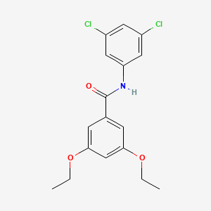 molecular formula C17H17Cl2NO3 B3711726 N-(3,5-dichlorophenyl)-3,5-diethoxybenzamide 