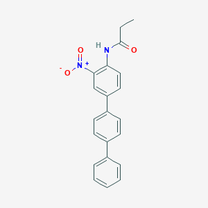 molecular formula C21H18N2O3 B371175 N-(3-nitro[1,1':4',1''-terphenyl]-4-yl)propanamide 