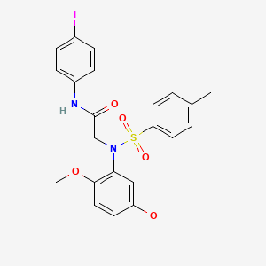 N~2~-(2,5-dimethoxyphenyl)-N~1~-(4-iodophenyl)-N~2~-[(4-methylphenyl)sulfonyl]glycinamide