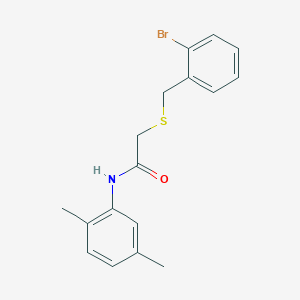 2-[(2-bromobenzyl)thio]-N-(2,5-dimethylphenyl)acetamide