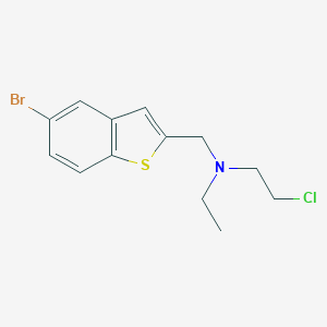 molecular formula C13H15BrClNS B371178 N-[(5-bromo-1-benzothien-2-yl)methyl]-2-chloro-N-ethylethanamine 