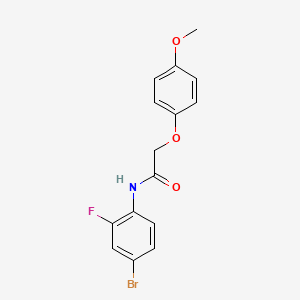 N-(4-bromo-2-fluorophenyl)-2-(4-methoxyphenoxy)acetamide