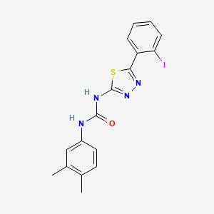 1-(3,4-Dimethylphenyl)-3-[5-(2-iodophenyl)-1,3,4-thiadiazol-2-yl]urea