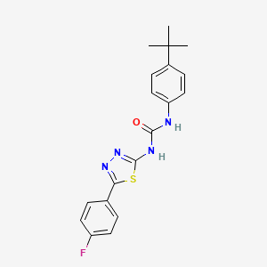 molecular formula C19H19FN4OS B3711815 1-(4-Tert-butylphenyl)-3-[5-(4-fluorophenyl)-1,3,4-thiadiazol-2-yl]urea 